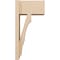 Ekena Millwork 7 1/2-in W x 12-in D x 24-in H Balboa Block Rough Cedar Woodgrain TimberThane Outlooker, Primed Tan OUTUR075X12X24BOA44RCPR - alternate 4